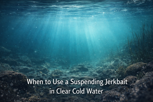 When to Use a Suspending Jerkbait in Clear Cold Water